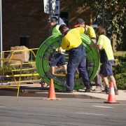 Laying cables for the NBN