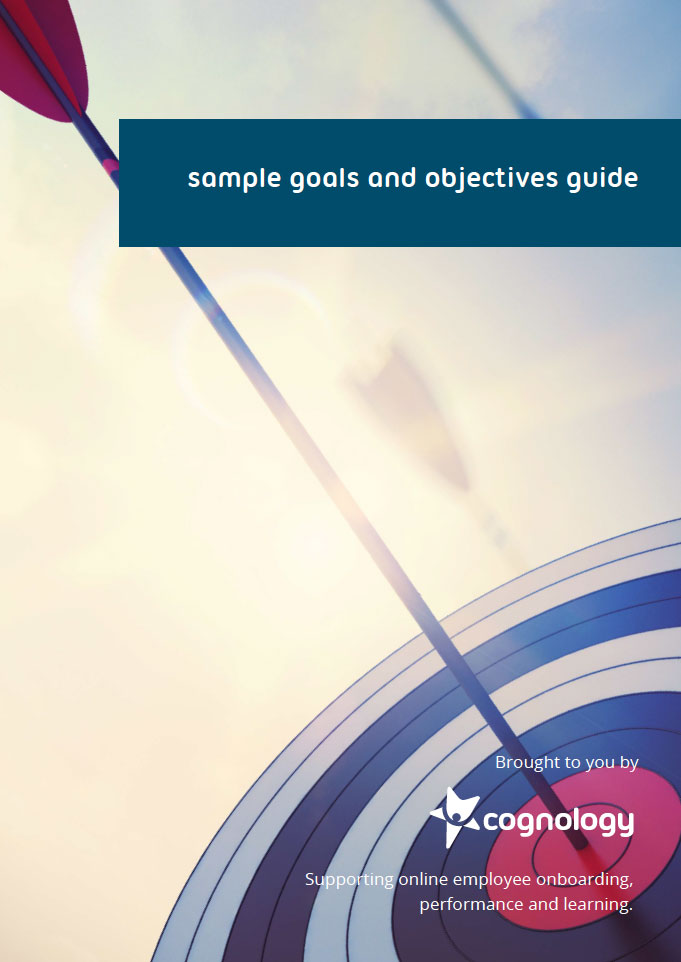 Sample goals and objectives cover